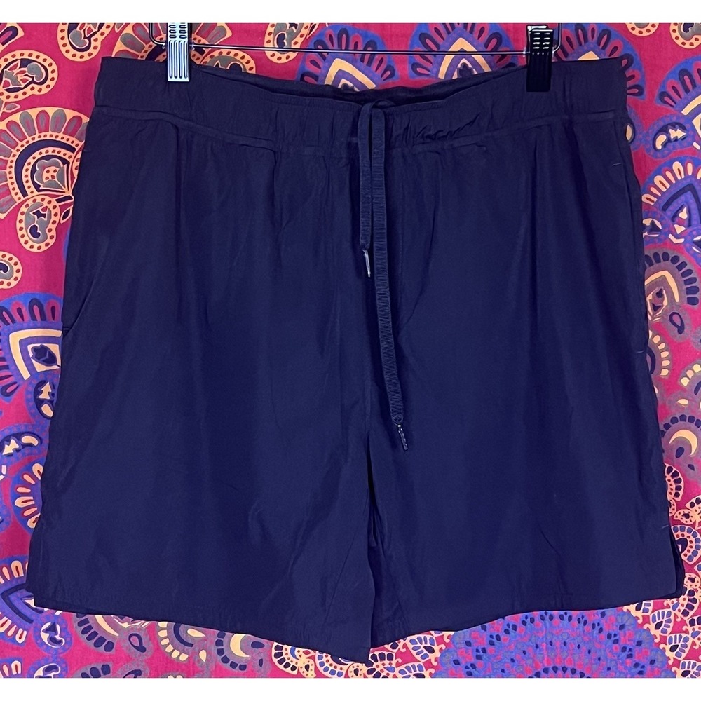 Glyder L Men's Black Cooling Short Lined 6" Inseam Running Athletic Zipper Pockt